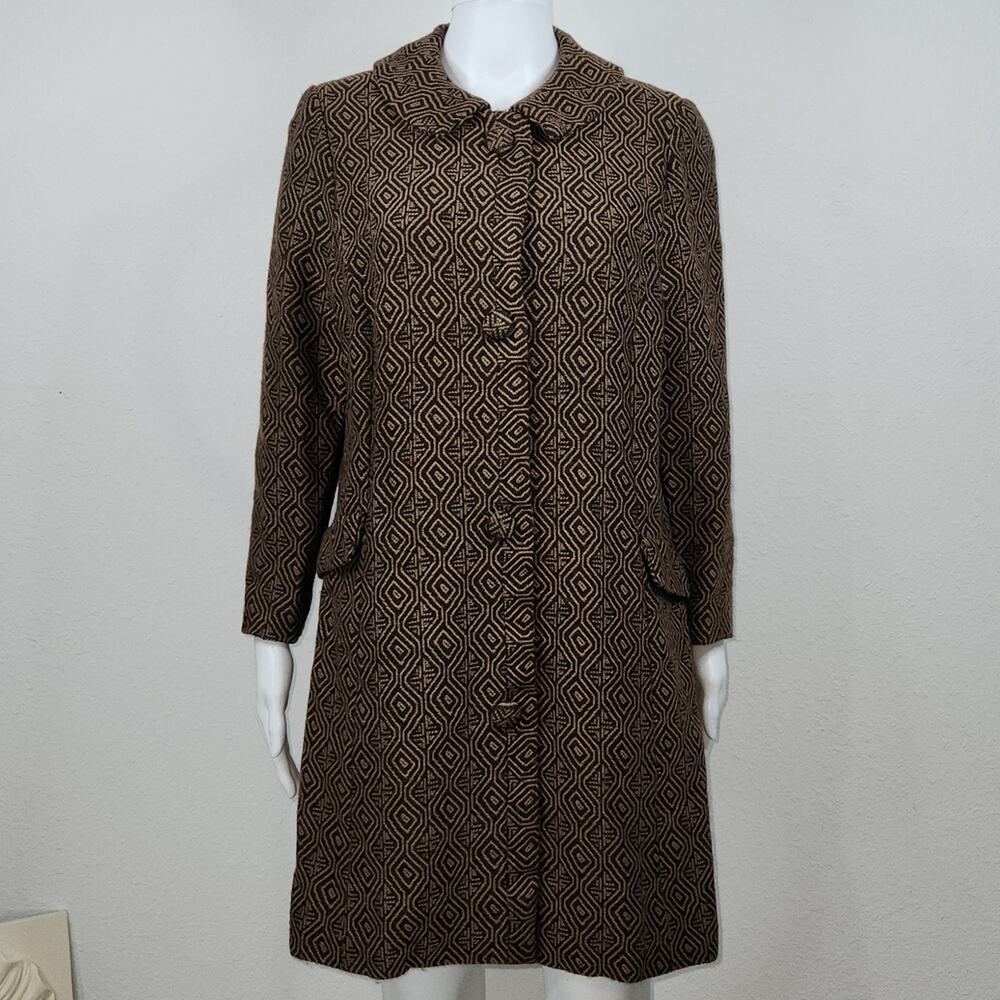 Vintage Wool Coat Size Large - Picture 10 of 10